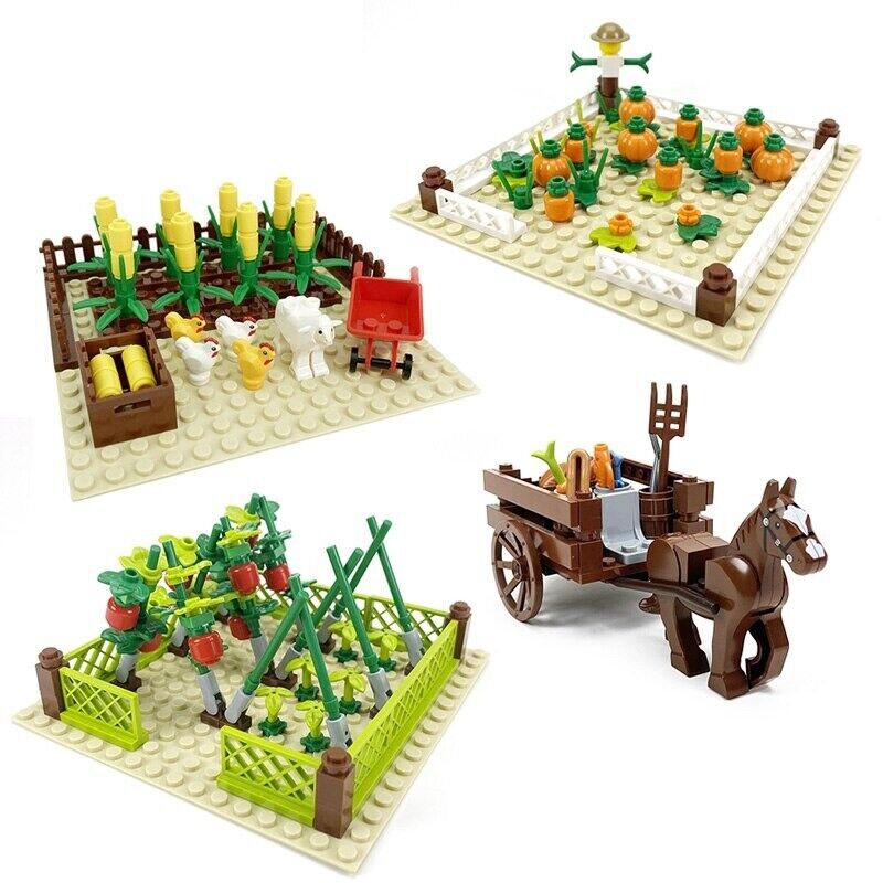 Farm Crop Vegetable Field Pumpkin City Food Parts for Lego Building Blocks Sets - LEGO (R) Bricks, Pieces & Parts -  - The Drift Art Co.