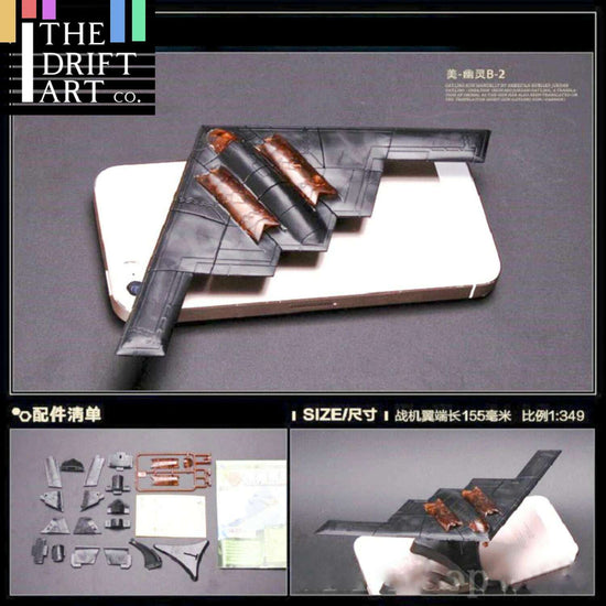 Figure B-2 Spirit 4D Bomber Aircraft Plane  Assembly Kit Model Art Toy