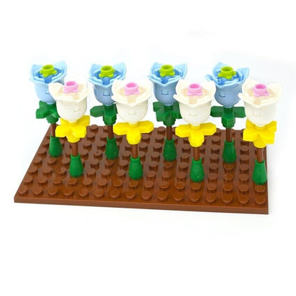 Flowers Rose Tulip Plant Leaves 2x2 15469   For Lego Building Blocks Sets DIY -  - The Drift Art Co.