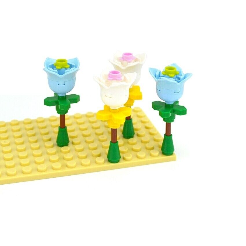 Flowers Rose Tulip Plant Leaves 2x2 15469   For Lego Building Blocks Sets DIY -  - The Drift Art Co.