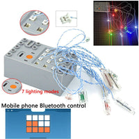 LED MOC City Street Hi-Tech Remote Control Lamp Pin Building Block Bricks Toy - Minifigure -  - The Drift Art Co.