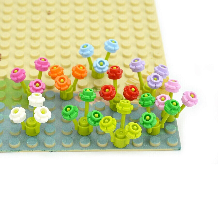 MOC 1x1 five Petal Flowers 24866 Grass Part for LEGO Kits bricks Building Blocks -  - The Drift Art Co.