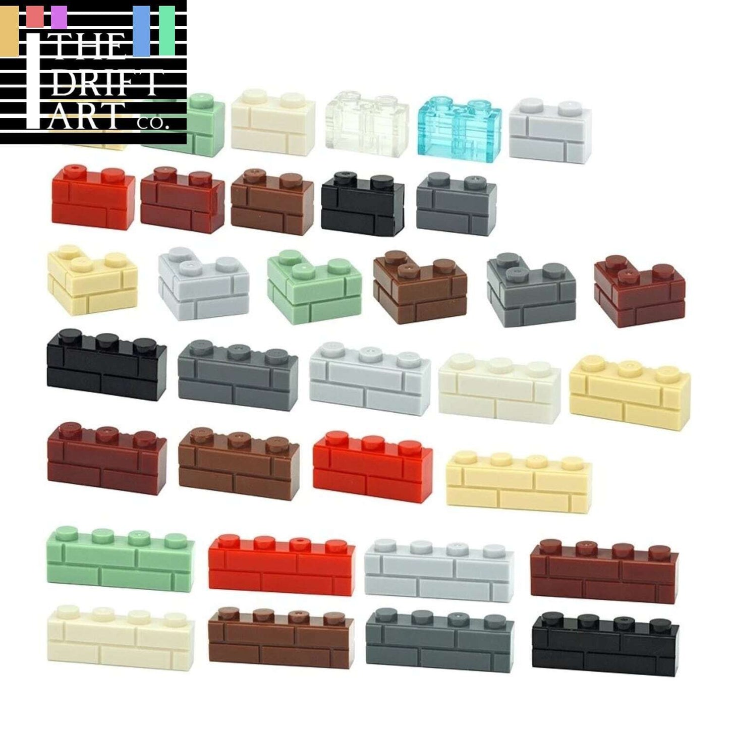 MOC 1x2 1x3 1x4 98283 15533 Parts for Lego Kits Wall bricks Building Blocks Set -  - The Drift Art Co.