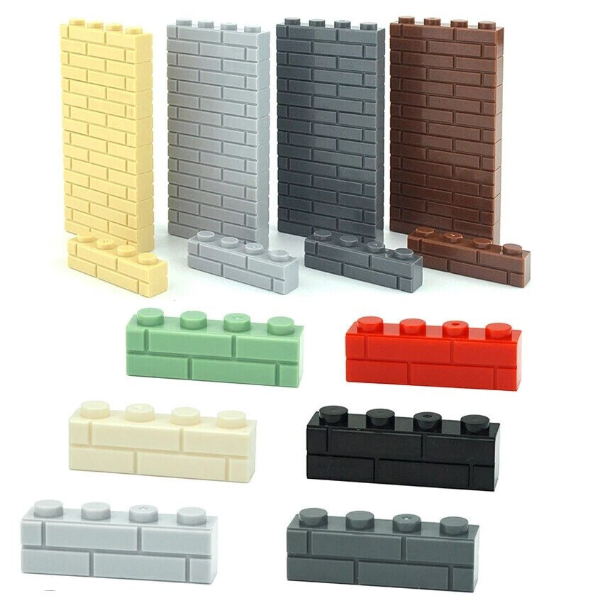 MOC 1x2 1x3 1x4 98283 15533 Parts for Lego Kits Wall bricks Building Blocks Set -  - The Drift Art Co.