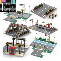 MOC City Road Traffic Lights Sign street for Lego Kit Building Blocks Sets DIY - LEGO (R) Bricks, Pieces & Parts -  - The Drift Art Co.