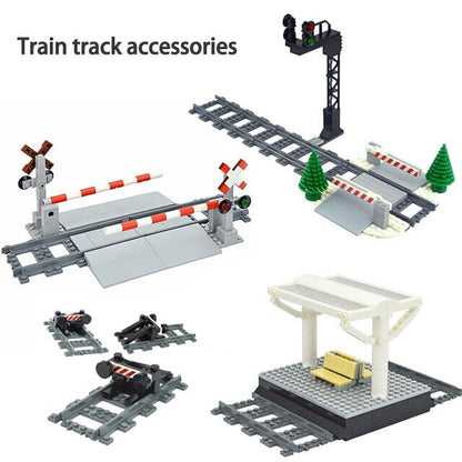 MOC City Train Track Walkway Buffer Stop for Lego Kit Building Blocks Sets DIY -  - The Drift Art Co.