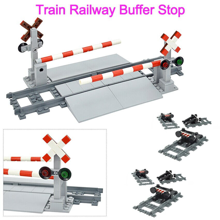 MOC City Train Track Walkway Buffer Stop for Lego Kit Building Blocks Sets DIY -  - The Drift Art Co.