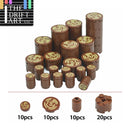 MOC Round 2x2 With Tree Stump Wood Grain Part for Lego Building Blocks Sets DIY - LEGO (R) Bricks, Pieces & Parts -  - The Drift Art Co.
