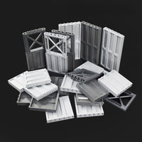 Military Base Barbed wire Fence Army Isolation Figures Building Blocks Toy DIY - Minifigure -  - The Drift Art Co.