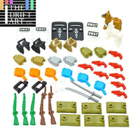 Military Dog Shield Rifle Guns Army WW2 Soldier Figures Building Blocks Toy DIY - Minifigure -  - The Drift Art Co.
