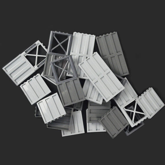 Bloques de construcción de figuras de vigas de 1 x 6 x 5 pulgadas para cercas de casas militares 23405 64448