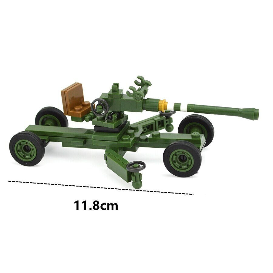 Military Weapon Gun WW2 Gun Cannon German Soviet Soldier Building Blocks Toy DIY - Minifigure -  - The Drift Art Co.