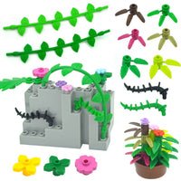 Plant Tree Leaf Flower Parts for Lego Sets 30176 3741 Building Blocks Sets DIY | The Drift Art Co. 3