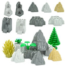 Rock Panel Rockery Mountain 8pc MOC Parts for Lego Sets Building Blocks Sets DIY - LEGO (R) Bricks, Pieces & Parts -  - The Drift Art Co.
