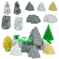Rock Panel Rockery Mountain 8pc MOC Parts for Lego Sets Building Blocks Sets DIY - LEGO (R) Bricks, Pieces & Parts -  - The Drift Art Co.