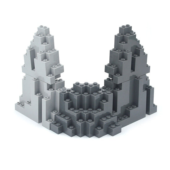 Piezas MOC de montículo de rocalla para sets de Lego Conjuntos de bloques de construcción de jardín de castillo DIY