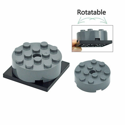 Round Plate 4 x 4 with Pin Hole 60474 87081 61485 Brick Building Blocks Sets -  - The Drift Art Co.