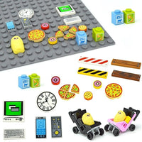 Stroller Baby Computer Phone Clock Pizza City for Lego Building Blocks Sets DIY - LEGO (R) Bricks, Pieces & Parts -  - The Drift Art Co.