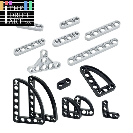 Technic Beam Thin Axle Hole L-shape Part 32251 for Lego Kits Building Blocks Set