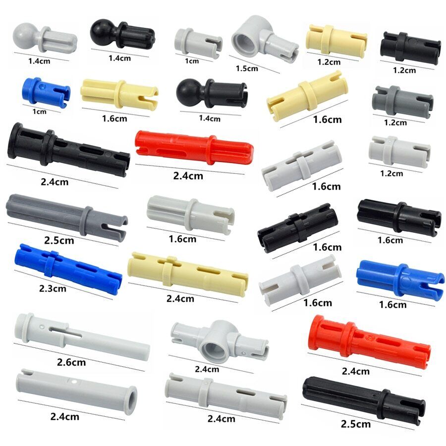 Technic Bulk Pin Peg Axle Connectors 2780 3673 for Lego Kit Building Blocks Set -  - The Drift Art Co.