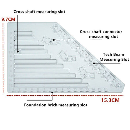 Technic Measuring Ruler Plastic Measuring Board Tool for Building Blocks Set DIY -  - The Drift Art Co.#variant_sku#