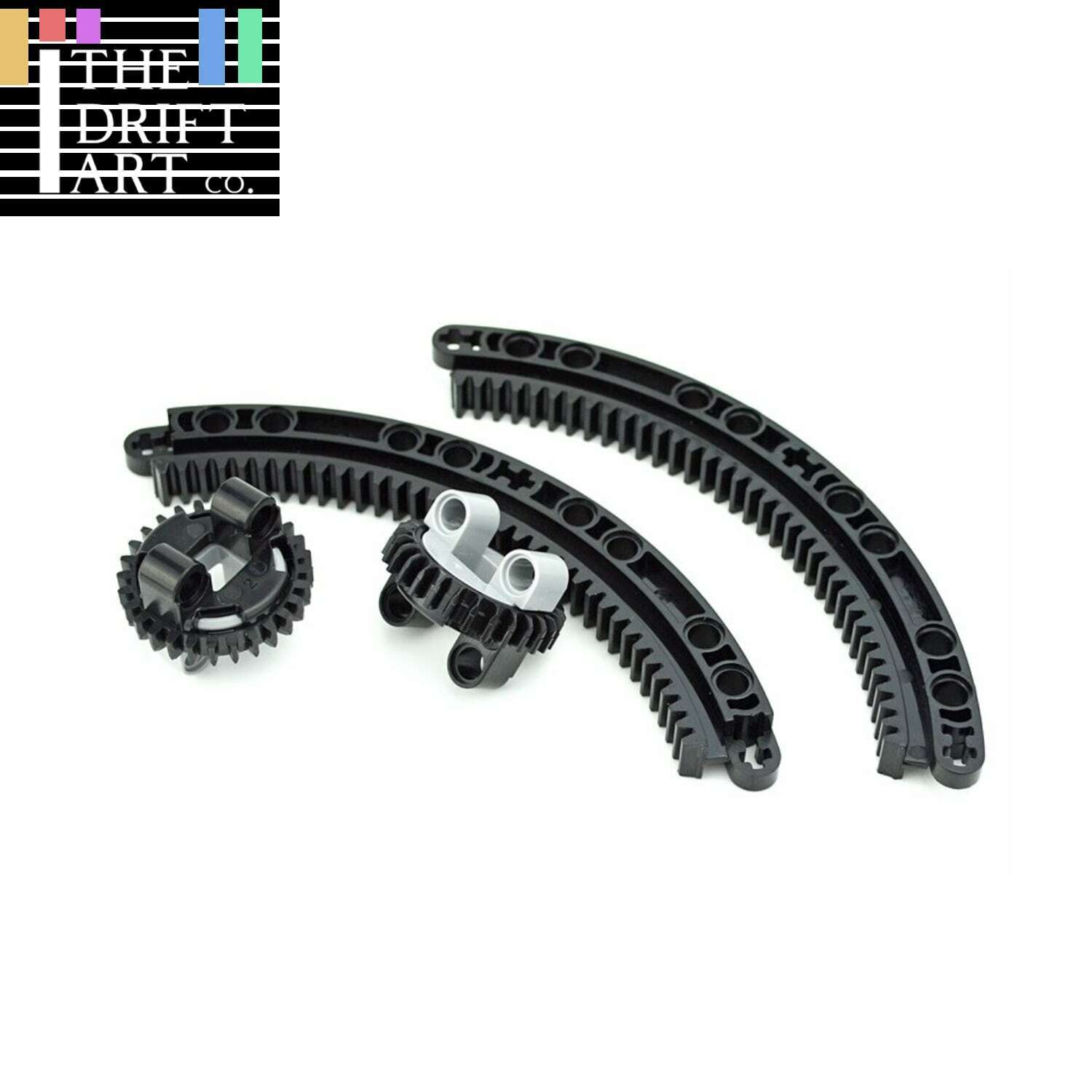 Technic Parts Bottom Top gear Rack 11x11 99009 99010 Building Blocks Bricks DIY - Minifigure -  - The Drift Art Co.