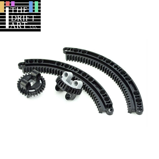 Pièces techniques Engrenage inférieur supérieur Crémaillère 11x11 99009 99010 Blocs de construction Briques DIY 