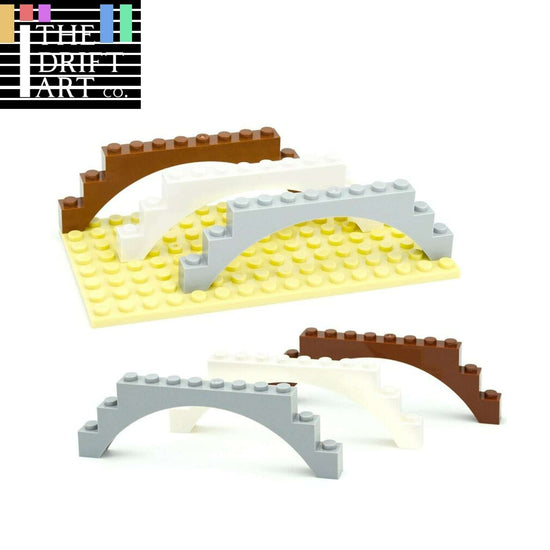 Pièces techniques pour les blocs de construction du pont inférieur en arc LEGO 6108 1x12x3 