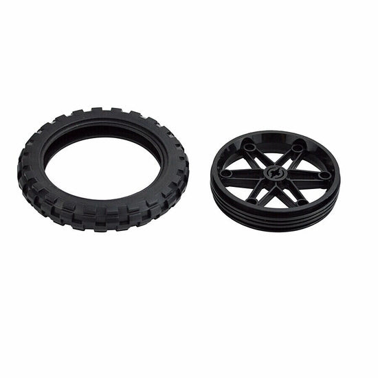 Technic Parts for Lego Kit Motorcycle Tire Wheel Hub Building Blocks Model Sets