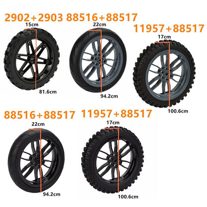 Technic Parts for Lego Kit Motorcycle Tire Wheel Hub Building Blocks Model Sets -  - The Drift Art Co.