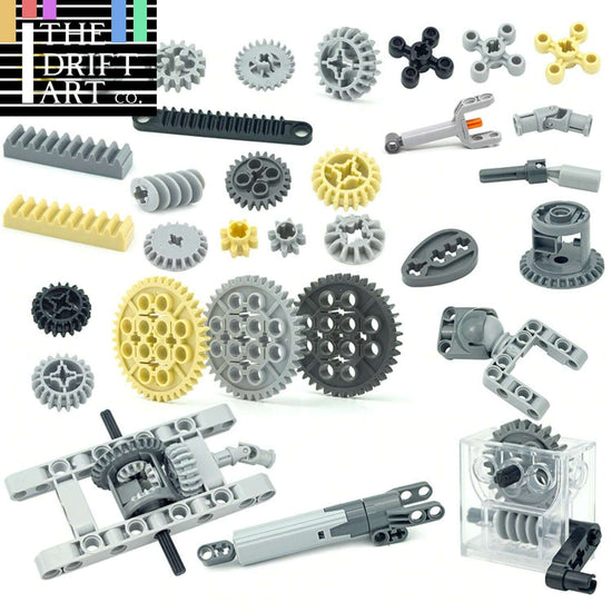 Piezas técnicas para kits Lego 92693 32494 Bloques de construcción de engranajes para vagones de tren Juegos de bricolaje