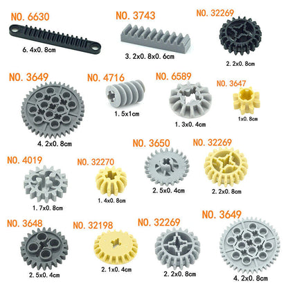 Technic Parts for Lego Kits 92693 32494 Train Car Gear Building Blocks Sets DIY -  - The Drift Art Co.