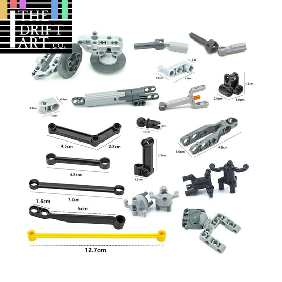 Technic Parts for Lego Kits Suspension Mechanical Shock Building Blocks Sets DIY