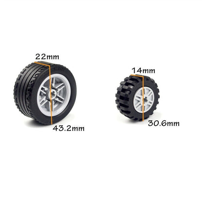 Technic Parts for Lego Kits Tire Wheel Hub RC Car Building Blocks Model Sets DIY -  - The Drift Art Co.