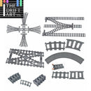 Track Crossing Switch Forked Rail for Lego Kit Train Building Blocks Sets DIY - LEGO (R) Bricks, Pieces & Parts -  - The Drift Art Co.
