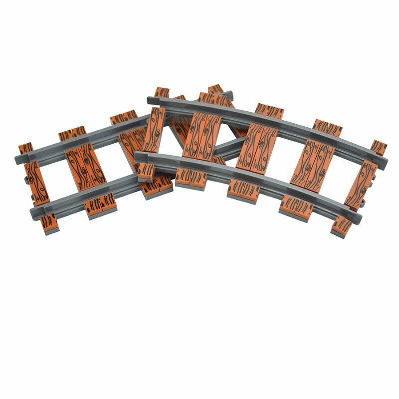 Train Wood Track 1x1 1x4 City House Building Blocks Bricks - Var Colors -  - The Drift Art Co.