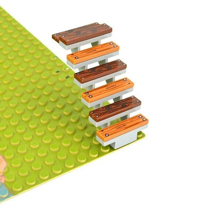 Train Wood Track 1x1 1x4 City House Building Blocks Bricks - Var Colors -  - The Drift Art Co.