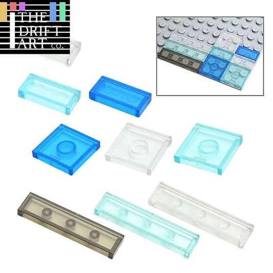 Transparent 1x2 2x2 1x4 Ceramic Tile 3068 3069 Building Blocks Bricks Toy DIY -  - The Drift Art Co.