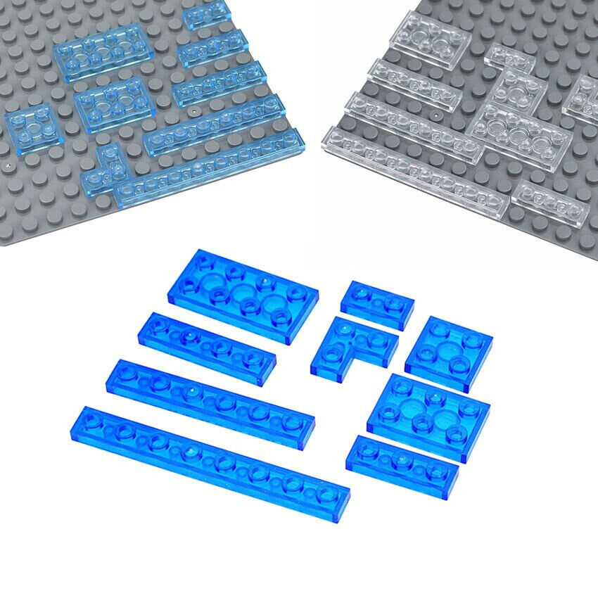 Transparent 1x2 2x2 2x4 Ceramic Tile 3023 3022 3020 Building Blocks Bricks Toy -  - The Drift Art Co.