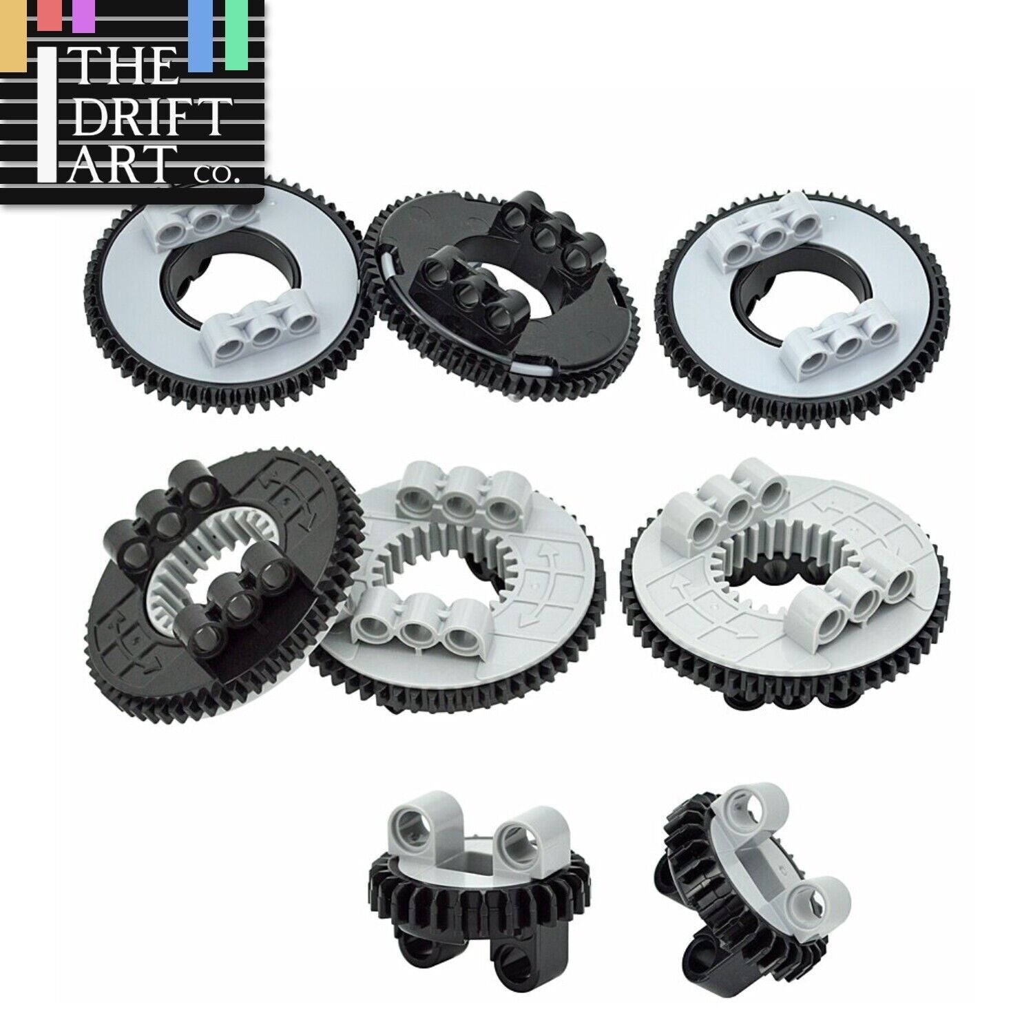 Turntable Rotating gears Technic 18939 48452 for Lego Kits Building Block Sets -  - The Drift Art Co.