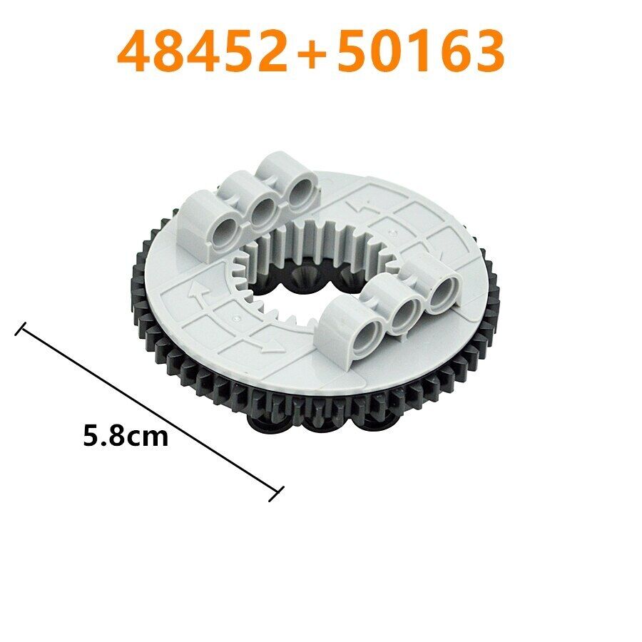 Turntable Rotating gears Technic 18939 48452 for Lego Kits Building Block Sets -  - The Drift Art Co.