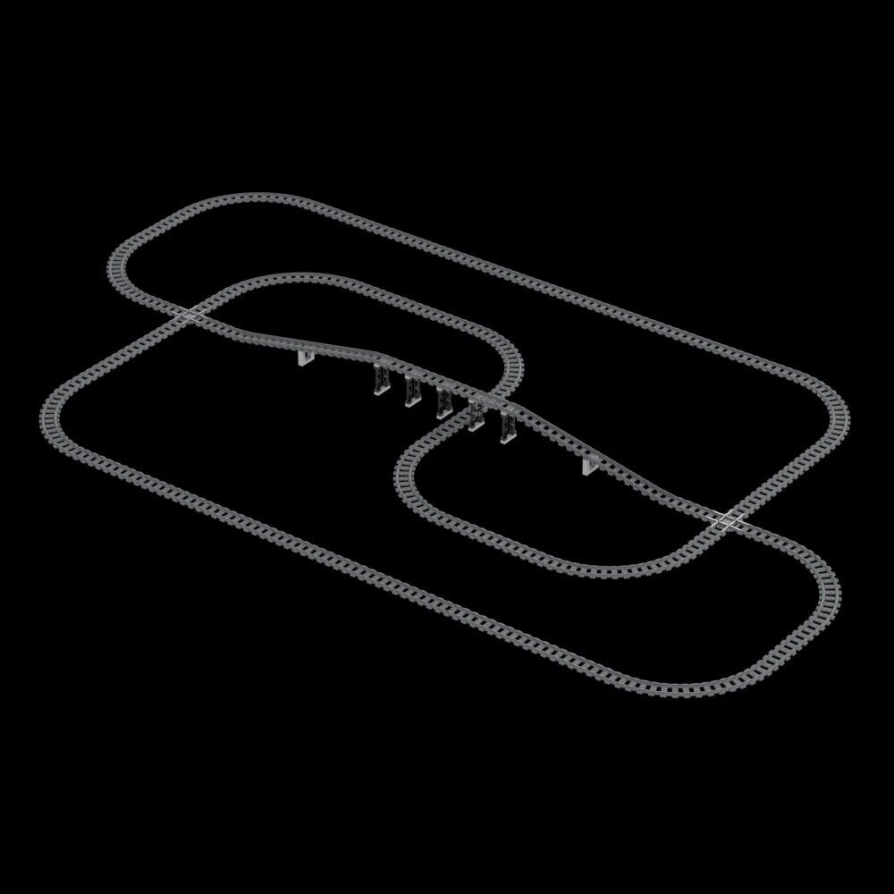 Uphill Track 7996 City Rail for Lego Kit Train Building Blocks Sets DIY - LEGO (R) Bricks, Pieces & Parts -  - The Drift Art Co.