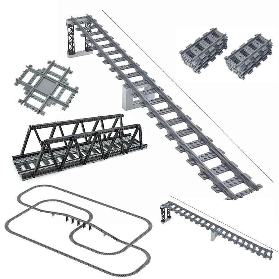 Uphill Track 7996 City Rail for Lego Kit Train Building Blocks Sets DIY -  - The Drift Art Co.