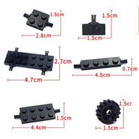 Wheel Axles Pack Car Tires Shaft Plate for Lego Kit Building Blocks Set DIY - LEGO (R) Complete Sets & Packs -  - The Drift Art Co.
